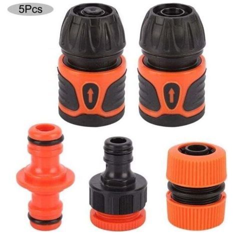 Garden connection, high reliability, easy to install, 5 pipes for 1/2" (1/4)