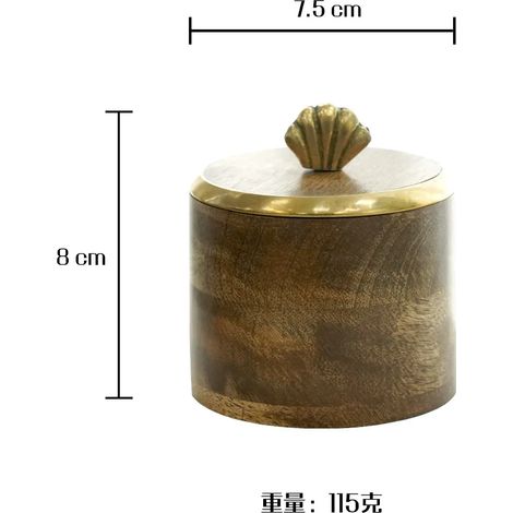 Boîte à bijoux créative en bois avec poignée artistique en laiton, pot cadeau décoratif, décoration intérieure.