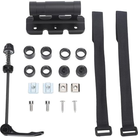 Supports De Montage pour Fourche De Vélo, Supports De Fourche De Vélo Noirs à Dégagement Rapide Via Les Supports D'essieu, Bloc De Fourche Avant, Supports De Toit De Voiture avec Curseur (1/5)