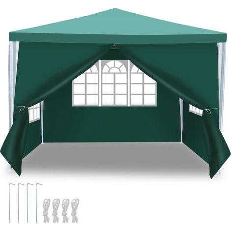 SWANEW Tenda Gazebo Giardino – Montaggio facile. ideale per eventi aziendali e feste all'aperto 3x3m Verde (1/5)