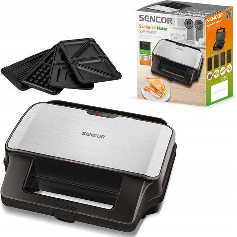 Sandwichmaker SSM 9940SS 4-in-1, kühle Oberfläche, 700 W