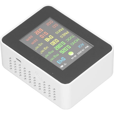 Détecteur de Qualité d'Air Intelligent 9 en 1 avec Écran LCD - Moniteur WiFi pour Pollution Intérieure (1/5)