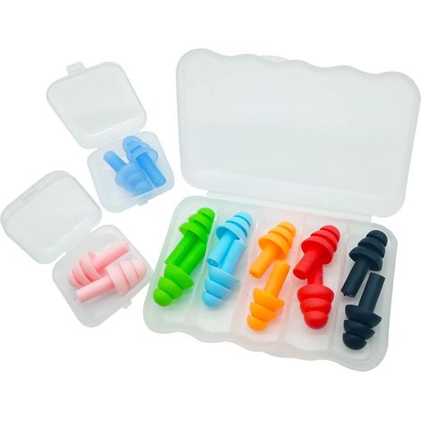 Bouchons d'oreilles en silicone antibruit pour dormir (1/4)