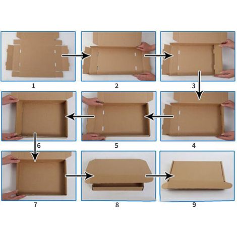 [Verpackungskarton] Extraharter, 3-lagiger, wiederverwendbarer und recycelbarer Pizzakarton – ideal für Kunsthandwerk und Geschenke – umweltfreundliches Design – Maße: 175 x 53 x 50 mm