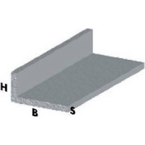 5 x PROFILO ARGENTO H.200 CM ELLE 30X15X1 MM
