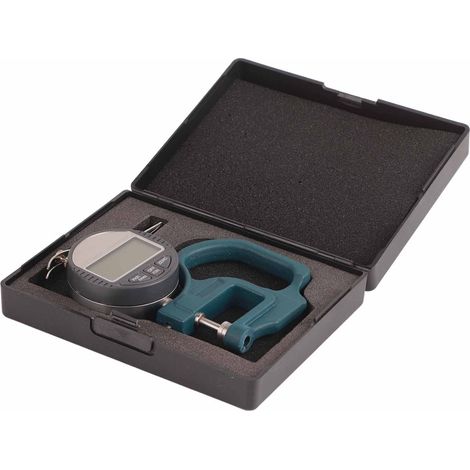 Digitales Dickenmessgerät für Papier, Leder und Stoff – Messwerkzeug – Messbereich: 0 bis 12,7 mm – Genauigkeit: 0,01 mm (1/5)