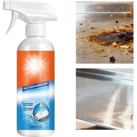 Degreaser 120ml Spray Cleaner Grease Remover For Outdoor BBQ (1/5)