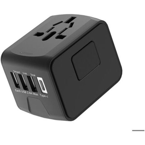 Adaptateur de voyage dans le monde entier, prise de voyage universelle, adaptateur de prise international, adaptateur universel (1/5)