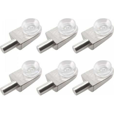 20pcs Taquets étagère mural support d'étagère en verre en alliage de zinc ventouse (1/5)