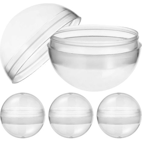100 balles transparentes en plastique multi-usages, balles rondes torsadées, balles transparentes à remplir-3.20X3.20X3.20CM