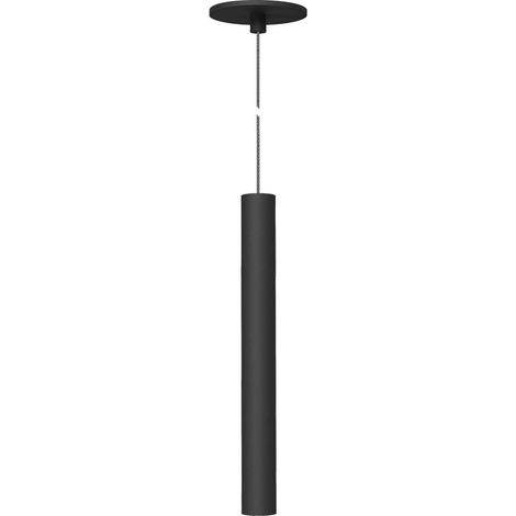 Atmos Slim Suspension LED Tubolare 6W CCT 2700K-4000K Tuya Smart Nero Opaco - Installazione Incasso o Superficie - Beneito & Faure