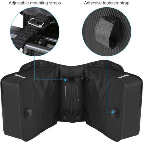 28L résistant à l'eau vélo siège arrière transporteur sac porte-bagages coffre sacs vélo banlieue sac sacoche (1/4)