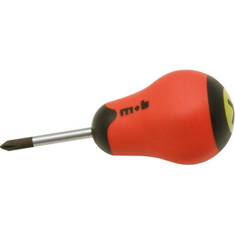 Tournevis court PHILLIPS®Lame extra-courte Chrome Vanadium – Manche bimatière ergonomique – MOB (1/3)