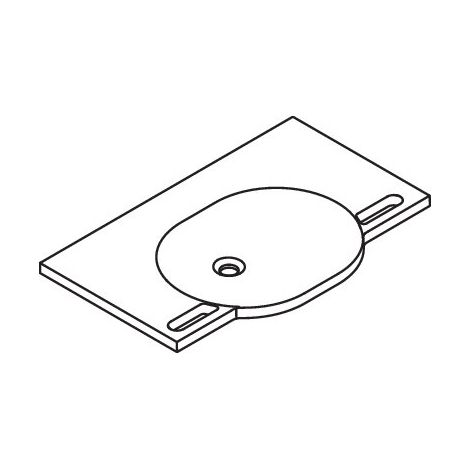 HEWI 950.11.600 Lavabo, L:850 mm, P:550 mm (1/5)