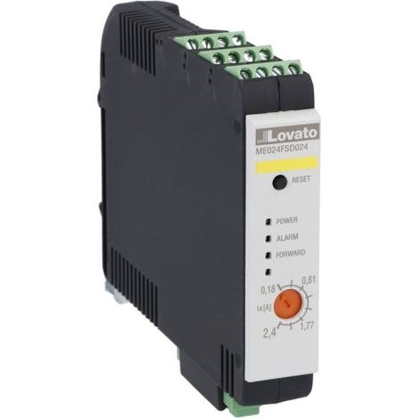 Avviatore diretto 2.4A 24Vdc con stop di emergenza Lovato ME024FSD024