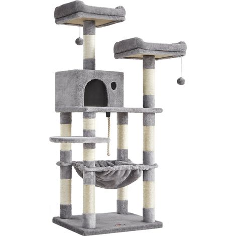 Tiragraffi stabile con nicchia altezza 143 cm grigio chiaro 120003878