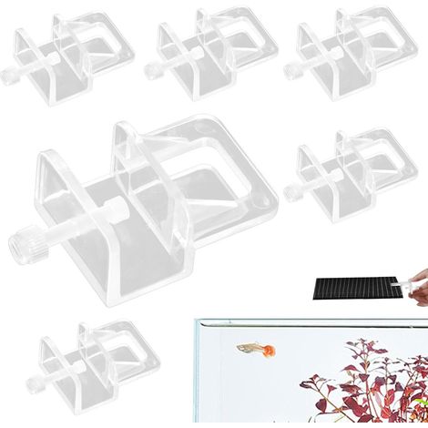 Supports de couvercle en verre pour aquarium, acrylique transparent, installation sécurisée sans cadre.-AquaForge (1/5)