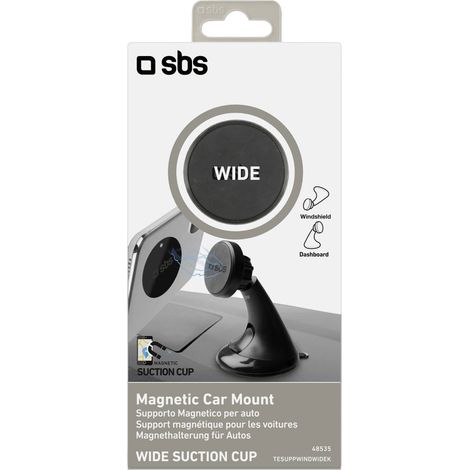 Support smartphone Support magnétique voiture avec ventouse (1/4)