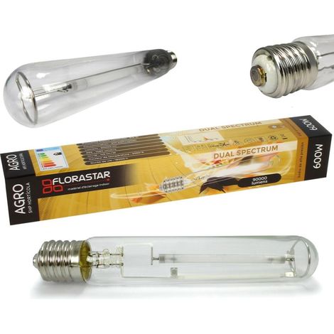 Ampoule HPS 600W Double Spectre - FLORASTAR (1/4)