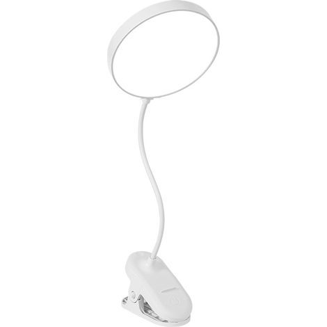 Lampe de table flexible à 360° avec clip, lampe de bureau à LED à intensité variable en continu, lampe de chevet, lampe de lecture (1/4)