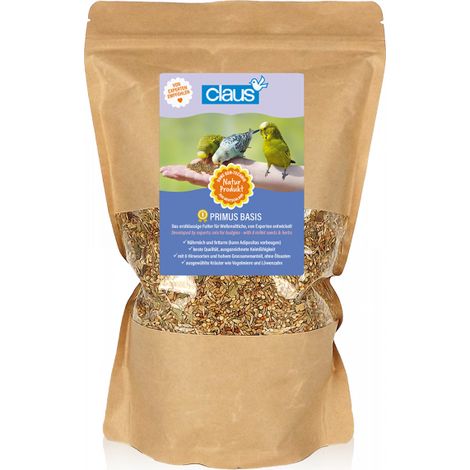 Claus Primus Basis 800g - nourriture pour perruches ondulées et autres petits perroquets (1/2)