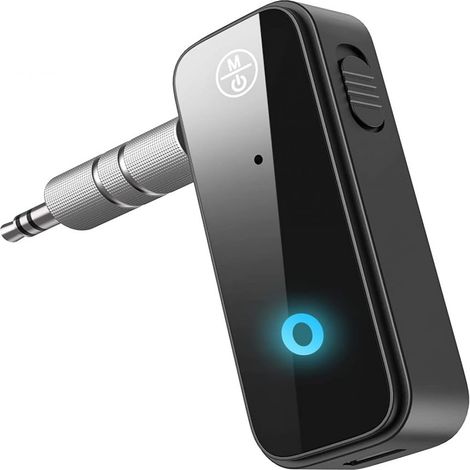 Adaptateur Bluetooth 5.3 Aux pour Voiture - JINFGERNE - Émetteur et Récepteur 2 en 1, Appels Mains Libres, Connexion Stable, Compact et Portable pour Musique et Appels (1/5)