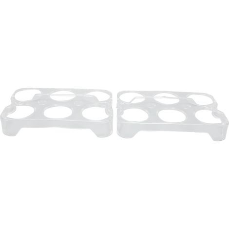 Porte-œufs 12 Alvéoles Transparent Plastique Solide - Boîte de Rangement pour Réfrigérateur (1/5)