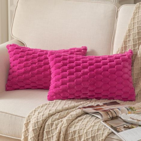 Housses de coussin décoratives en  ultra-douces pour canapés, chambres et salons, 30 x 50 cm, lot de 2 (1/5)