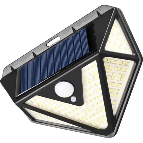 Applique Murale Solaire LED Étanche en Plastique pour Éclairage Extérieur Entretien Jardin Installation Murale Veilleuse Solaire (1/5)