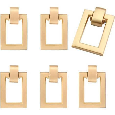 6 Pièces Boutons de Meuble Doré, Boutons de Tiroir Poignée Cuisine,pour Placards de Cuisine, Commodes, Armoires