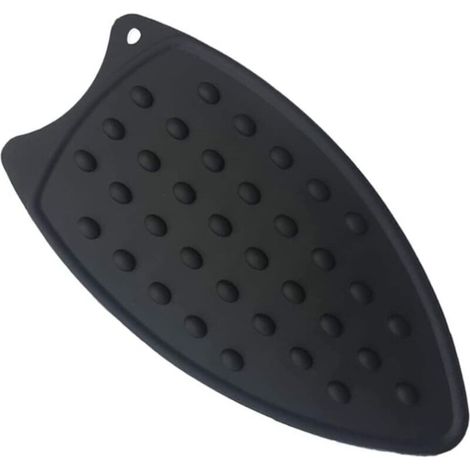 Lntyq Tapis de repassage de silicone, garniture multifonctionnelle de repos de fer de silicone pour la planche à repasser, garniture chaude de repos de repassage de protection de sécurité (1/5)