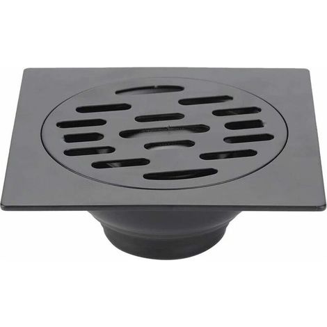 Siphon de Sol PVC Anti-Odeur, Acier Inoxydable, pour Salle de Bain, Cuisine, Machine à Laver (1/5)