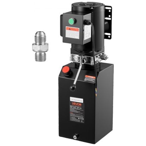 Pompe Hydraulique à Simple Effet, Groupe de Bennage pour Camion-benne 14,2 L, Débit d'Huile 6,3 L/min, Pression de Décharge Max. 22 MPa, pour Remorque à Benne Basculante Chariot Élévateur (1/3)