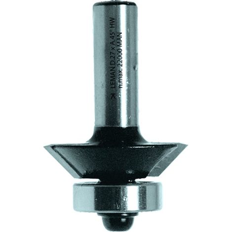 Leman fresa para biselar acero carburo 8 mm 45 grados