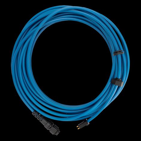 Maytronics Dolphin – Câble 12 m à 2 fils bleu pour robot Dolphin – Câble métallique 10 mm – Compatible avec modèles Dolphin Blue Maxi 10, E10, PoolStyle