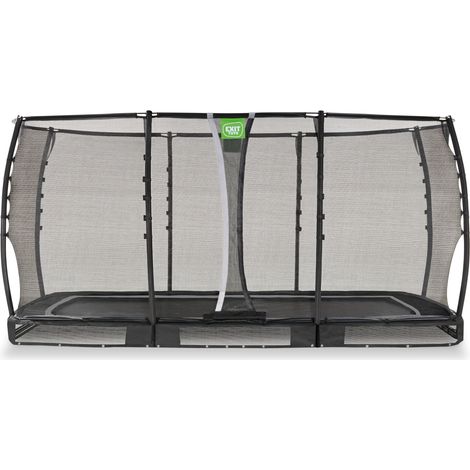 EXIT Allure Premium Bodentrampolin 244x427cm - schwarz