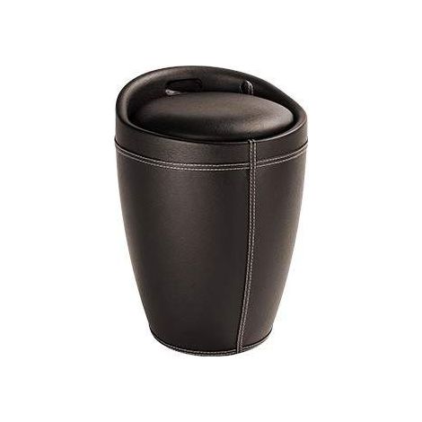 Cesto de ropa de cuero ecológico Capannoli Egg EG190M marrón (1/2)