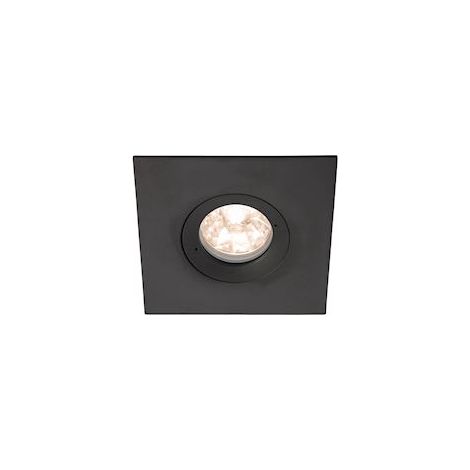 spot encastré - carré - europole be best design - culot gu10 - noir - fixe - europole 246535
