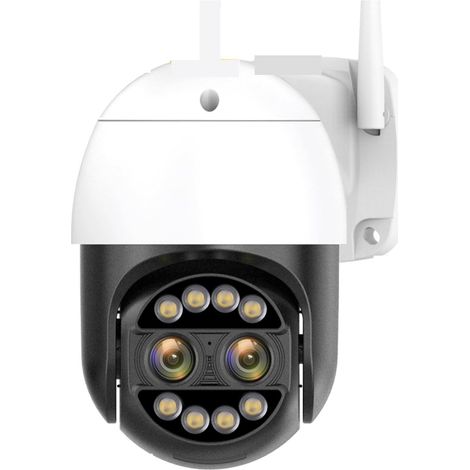 Caméra de sécurité à Domicile 8MP 4K 8X Zoom Hybride 2.8 + 12mm Double Objectif PTZ IP Caméra Détection Humaine 4MP Audio Sécurité Vidéo Surveillance Caméra(8MP,64G SD Card) (1/5)