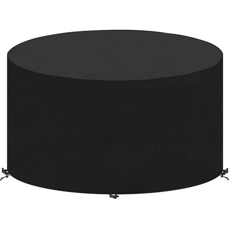 NALOOKAMIC Housse pour Meubles de Jardin Ronde, Housse de Protection Table de Jardin en Tissu Oxford Robuste pour Salon de Jardin Bâche Housse Ronde (Ø130x71cm) (1/5)