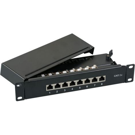 EFB-Elektronik Mini-Patch-Panel 8xRJ45S, Cat5e 1HE 37735.8 (1/5)
