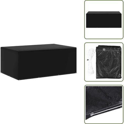 Funda impermeable - vidaXL Funda para muebles de jardín 7 ojales 143x225x90 cm - Funda para jardín