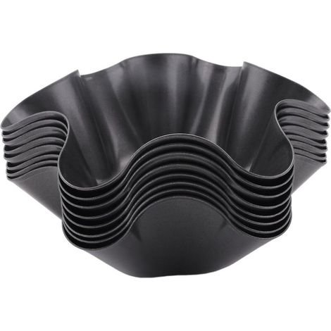 Lot de 8 moules à tortillas pour bols à salade - Moules à tortillas antiadhésifs en forme de coquille - (1/5)