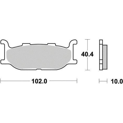 Plaquette de frein Semi-Métal Eco-Friction Route - R90