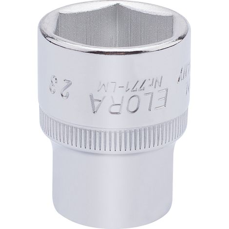 Draper 23mm Hexagon Socket for 1/2" Drive – Metric Square Drive Hexagon Sockets (Model 15312) (1/5)