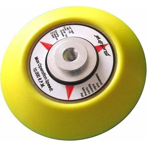 tampon De Ponage Auto-agrippant -75 Mm - Autocollant Magique - Pour Ponceuse Orbitale - Avec Adaptateur Pour Perceuse Lectrique Et Disque De Polis (1/4)