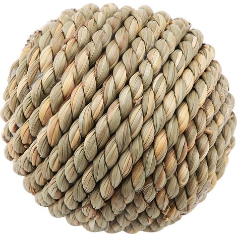 Balle de jeu en vesce sauvage naturelle pour perroquets et lapins, jouet à mâcher et outil d'entraînement, 10 cm (1/5)
