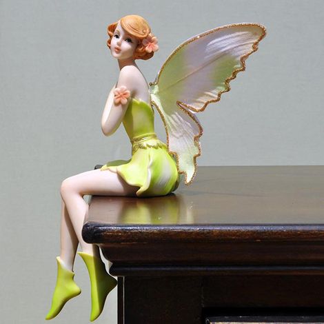 Statue Ange - Résine - Décoration Intérieure Bureau Chambre Bureau Café - 18 x 7 x 22 cm - 1 Pièce (1/5)