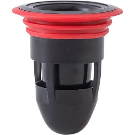Siphon de sol anti-odeurs en silicone pour salle de bain et cuisine (Noir) (1/5)