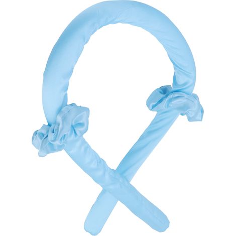 Bâtonnet à friser sans chaleur, bandeau en mousse, bigoudis sans chaleur, outils de coiffure à faire soi-même, bleu (1/5)